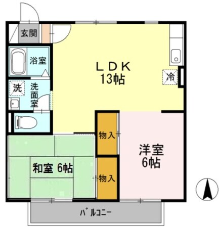 沼津駅 バス30分  横山下車：停歩1分 2階の物件間取画像